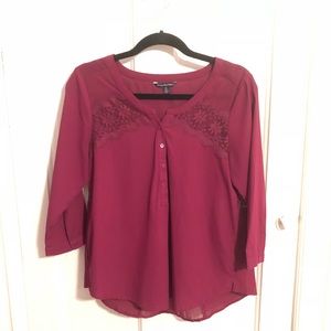 Wine Colored Blouse